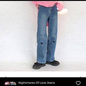 Empty soda “Nightmares of Love” jeans. Size 6